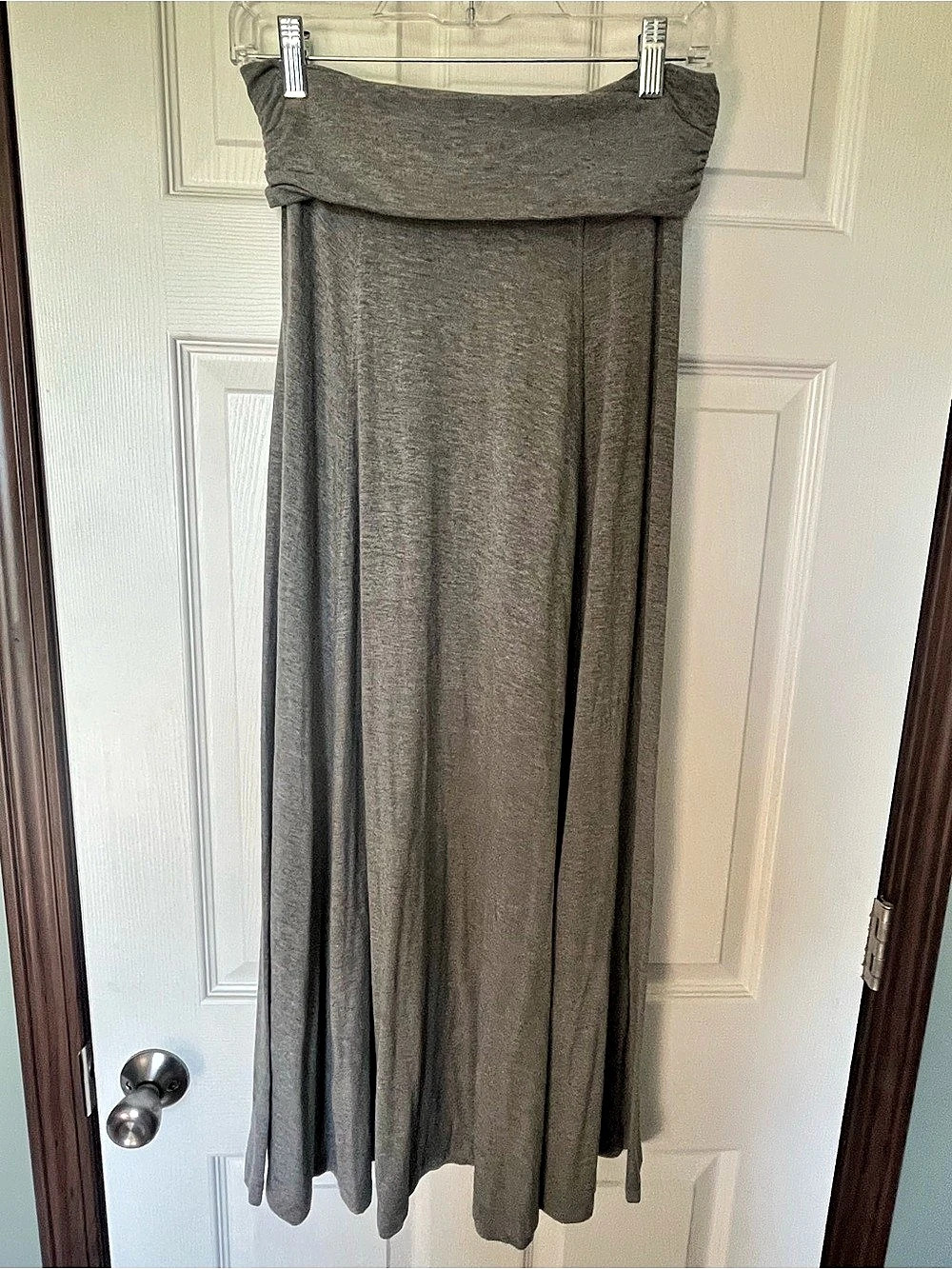 Gap Foldover Maxi Skirt Gray Maxi Skirt Size XS